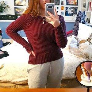 Maroon sweater